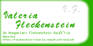 valeria fleckenstein business card